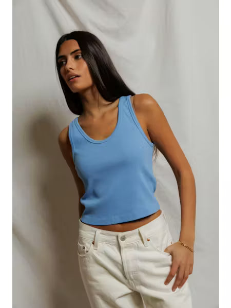 Perfect White Tee Blondie Tank, Ribbed tank top, Women's clothing, top casual, tank top