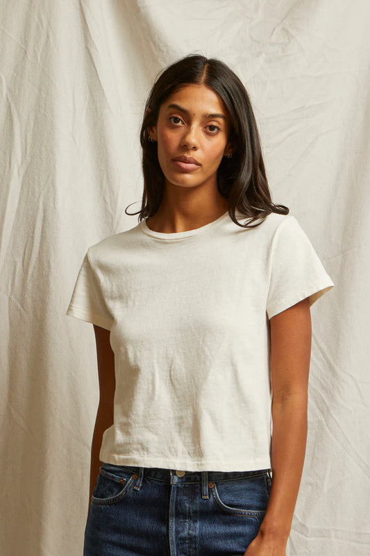 Perfect White Tee Lisa Slim Crew Tee, t-shirt, short sleeved shirt, tee, women's clothing