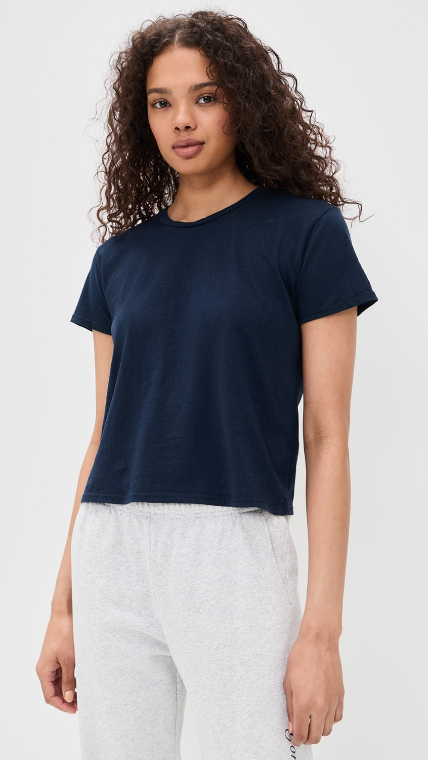 Perfect White Tee Springsteen Tee, mid weight tee, supima cotton, structure and a thicker yet smooth fabric, women's clothing