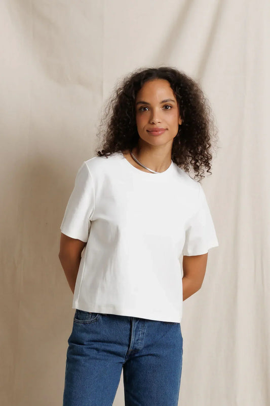 Perfect White Tee Atlas Short Sleeve Jersey Crew, short sleeved t-shirt, tee shirt, women's clothing