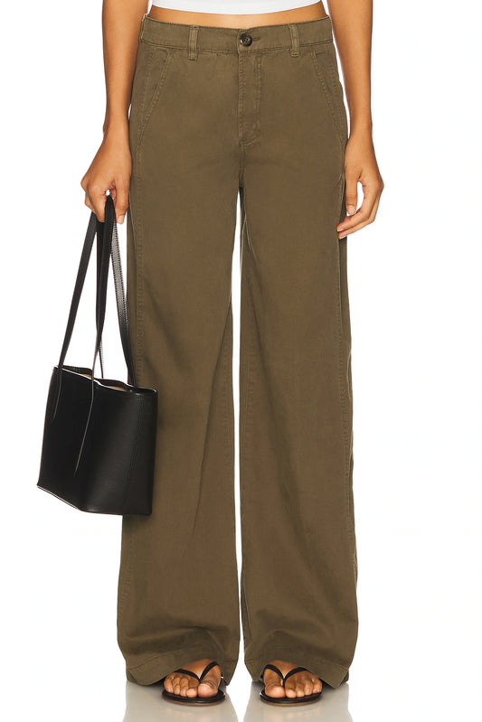 Pistola Jadyn Seamed Low Slung Palazzo, pants, twill pants, women's clothing