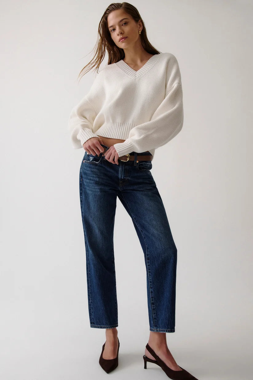 Pistola Issa Ankle Mid Rise Straight denim jeans, clean denim, jeans, women's clothing