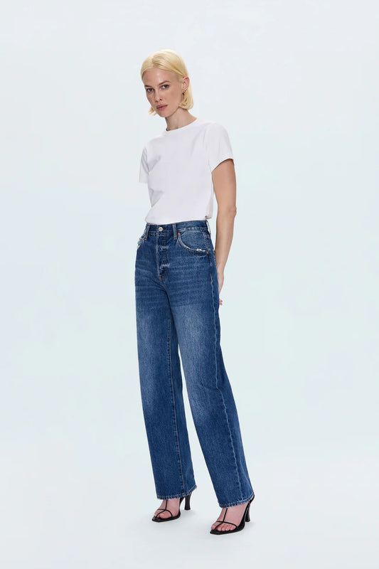 Pistola Tate High Rise Bow Leg, high rise denim, jeans, denim jeans, bow leg jeans, women's clothing