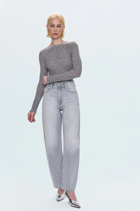 Pistola Wes High Rise, high rise denim, denim jeans, barrel leg jean, barrel leg, jeans, women's clothing