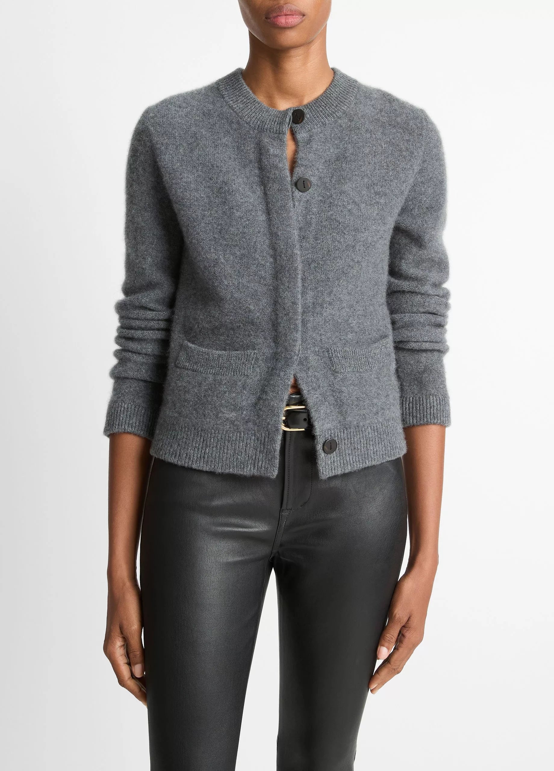 Vince Shrunken Boiled Jacket, cardigan sweater, cardigan, button down sweater, women's clothing