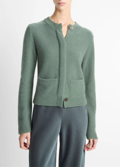 Vince Shrunken Boiled Jacket, cardigan sweater, cardigan, button down sweater, women's clothing