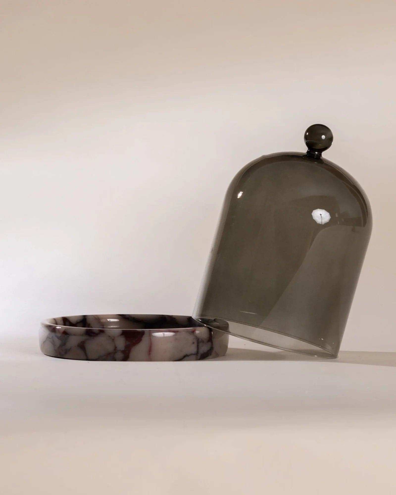 Poured New York Cloche and Stone, candle holder, candle accessories