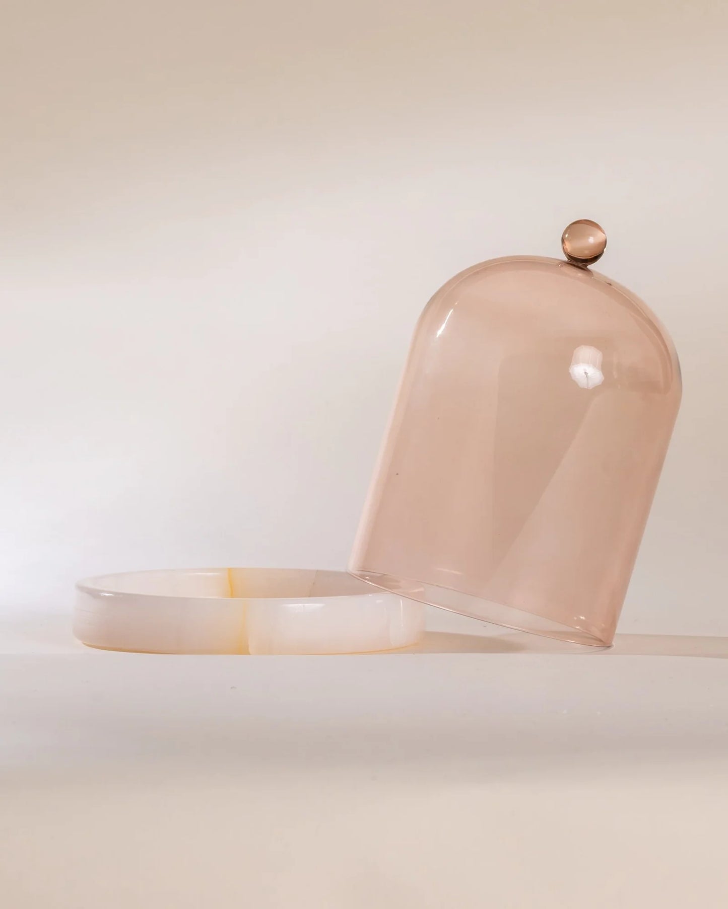 Poured New York Cloche and Stone, candle holder, candle accessories