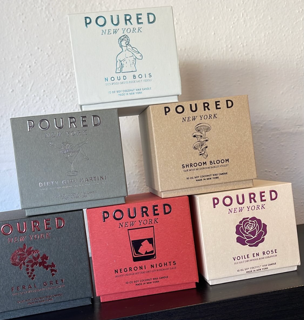 Poured New York 10oz Candles, candle, soy candle, accessories