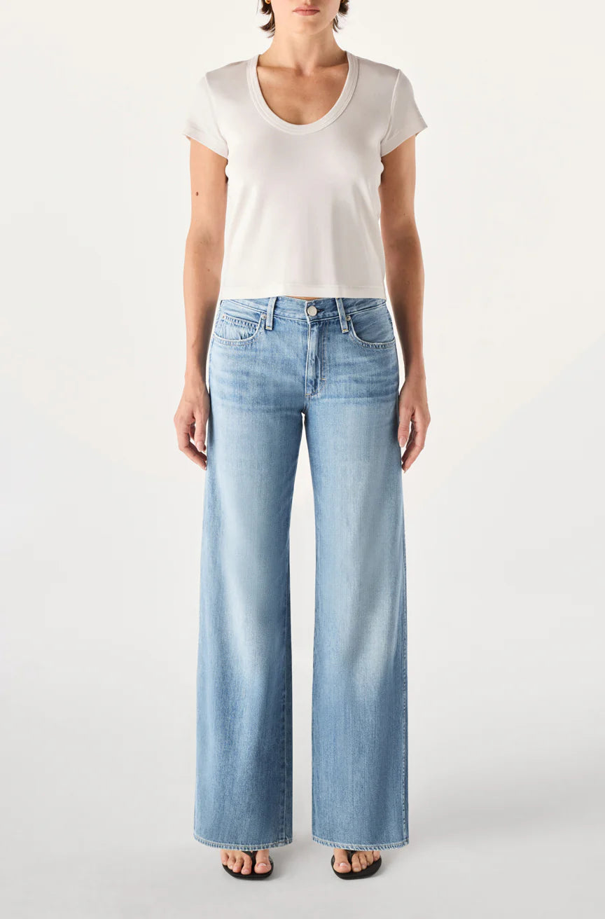 AMO Regina in Loom, low rise denim jeans, wide leg denim, jeans, women's clothing