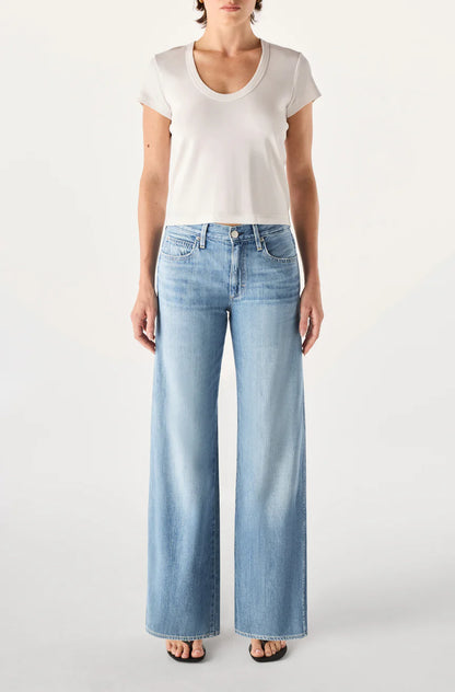 AMO Regina in Loom, low rise denim jeans, wide leg denim, jeans, women's clothing