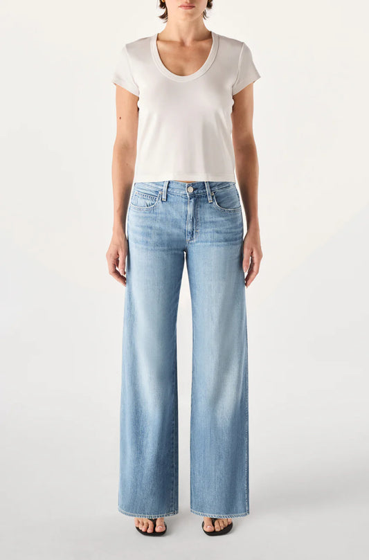 AMO Regina in Loom, low rise denim jeans, wide leg denim, jeans, women's clothing