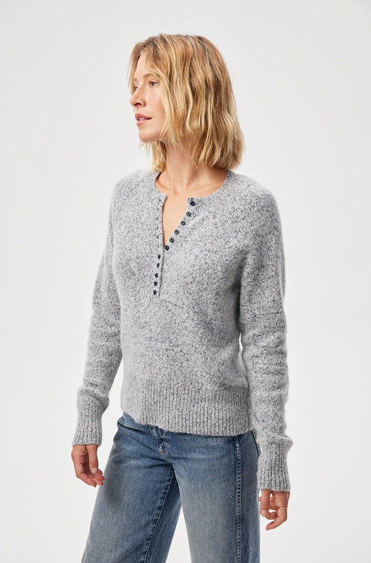 AMO Juliana Henley, henley, sweater, top, lightweight henley sweater, women's clothing
