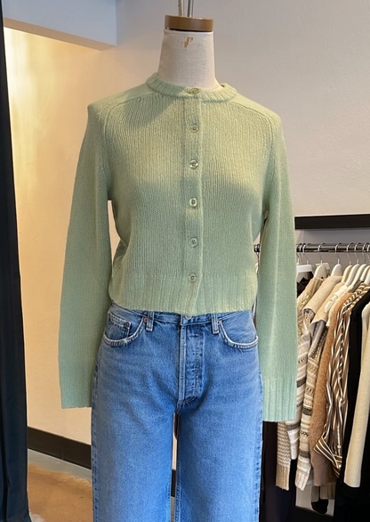 RE/DONE Slim Cashmere Cardigan, cardigan sweater, cashmere cardigan, sweater, women's clothing