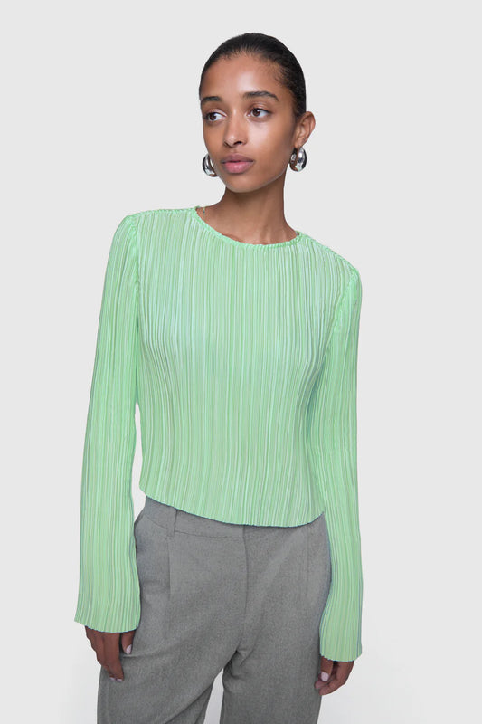 Rebecca Minkoff Calista Pleated Top, long sleeved top, pleated top, dress shirt, women's clothing