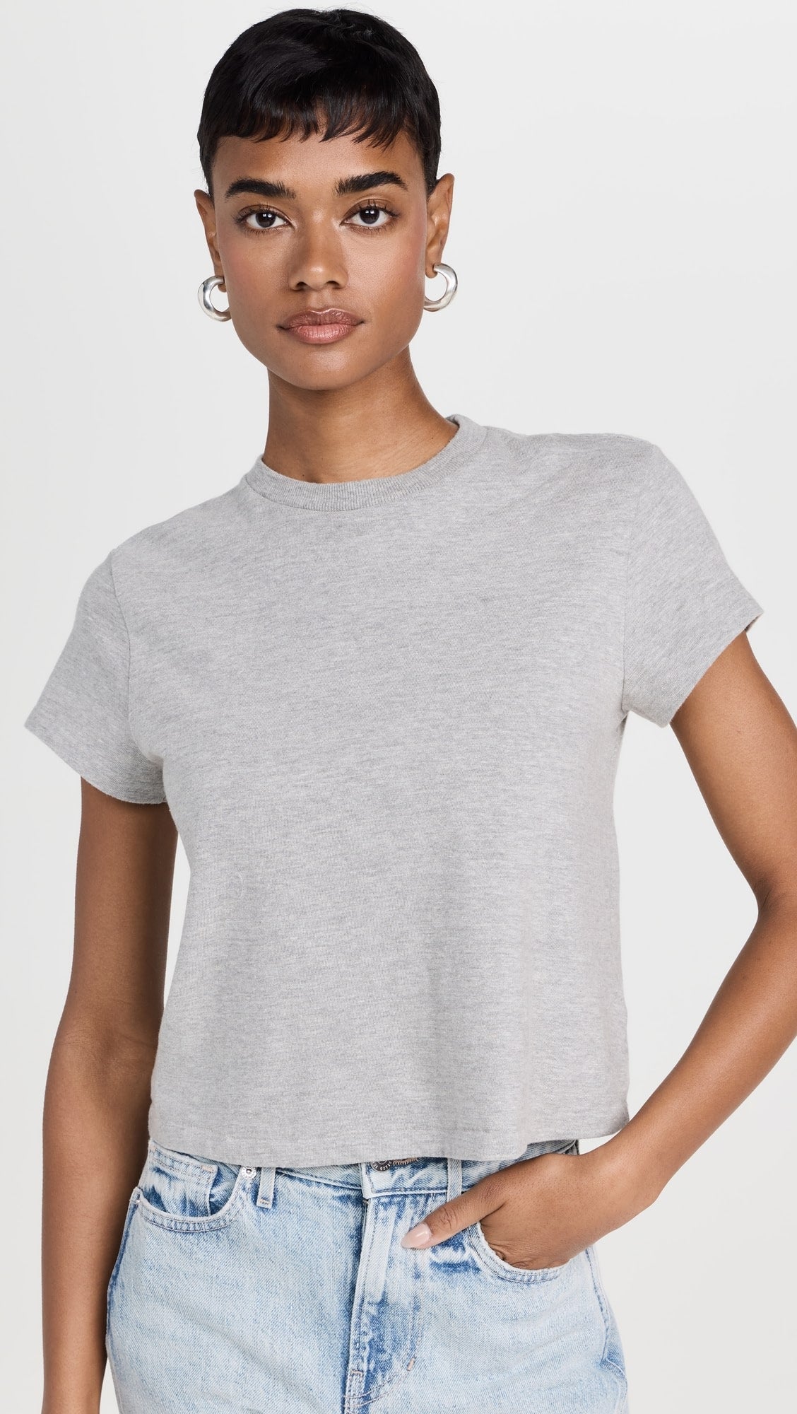 RE/DONE 50s Boxy Tee, cropped t-shirt, tee, hanes shirt, women's clothing