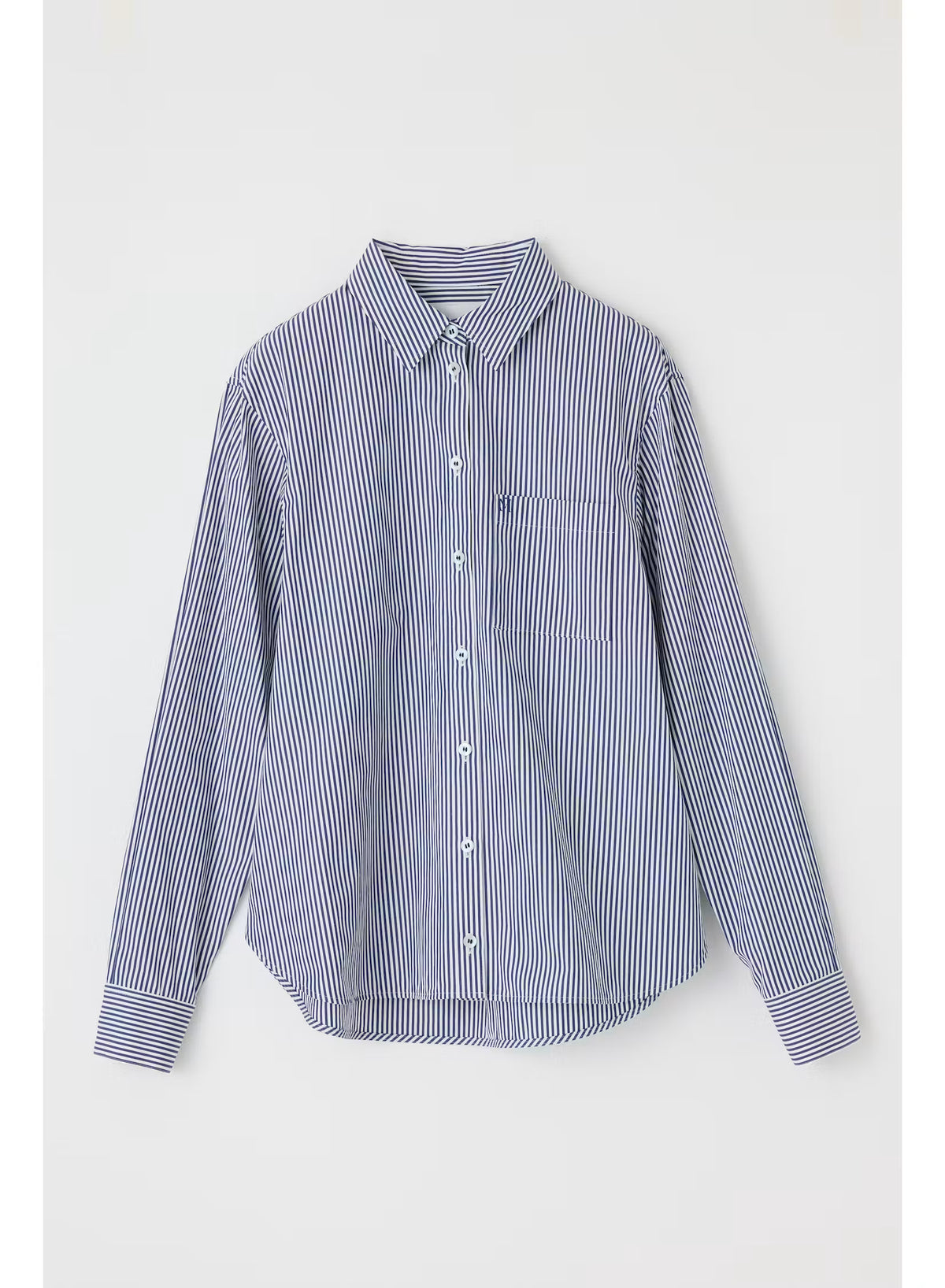 MV Refined Stripe Shirt, long sleeved button down striped shirt, women's clothing