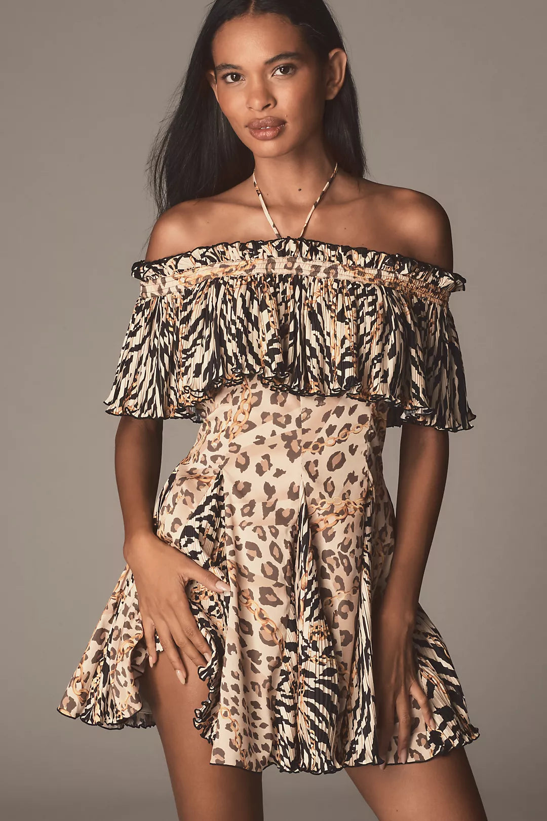 Ronny Kobo Esmi Dress, animal print dress, mini dress, sun dress, women's clothing