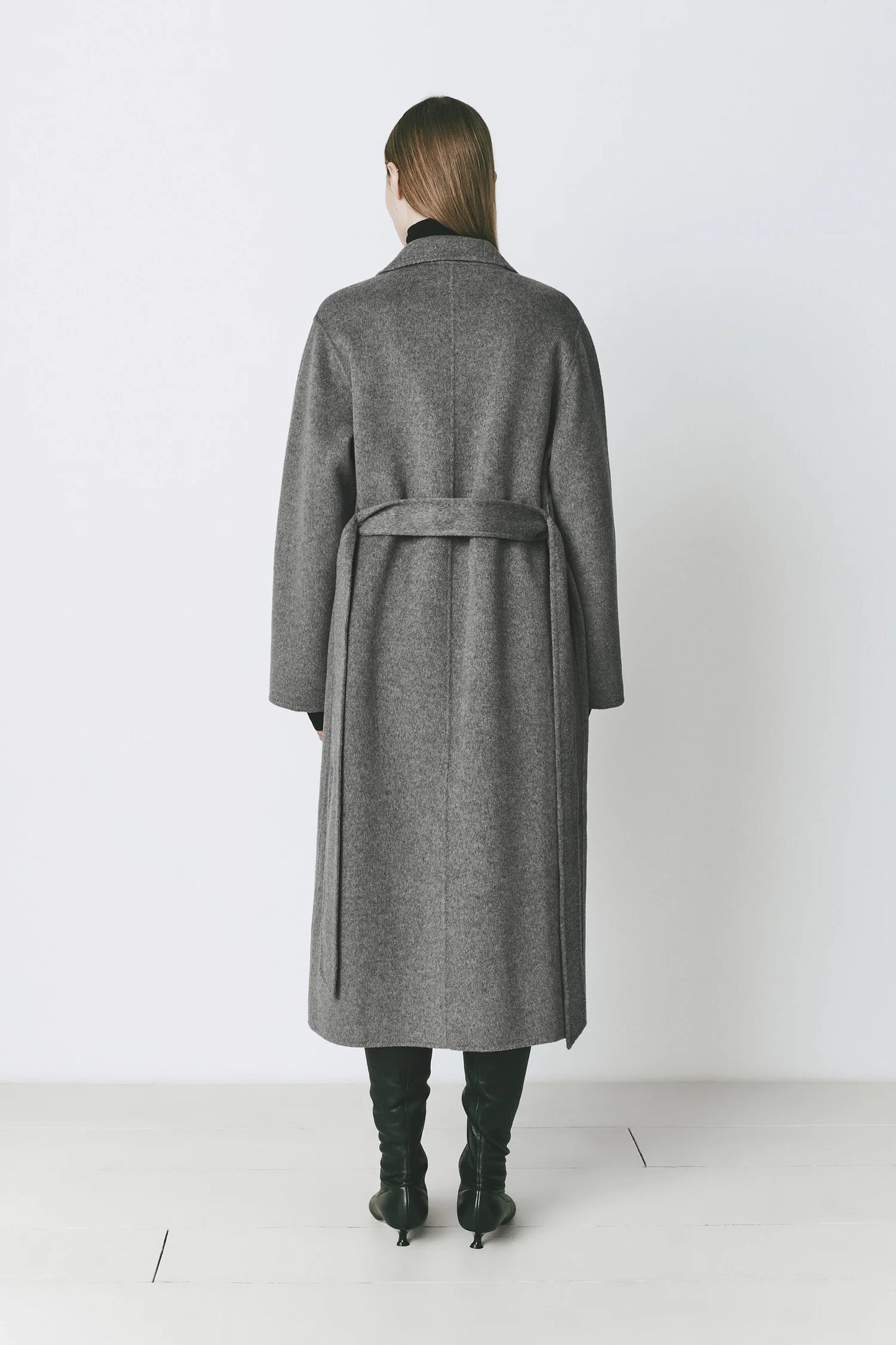 Sophie Rue Martine Coat, long coat, outerwear, double breasted front closure, belted waist coat, women's clothing