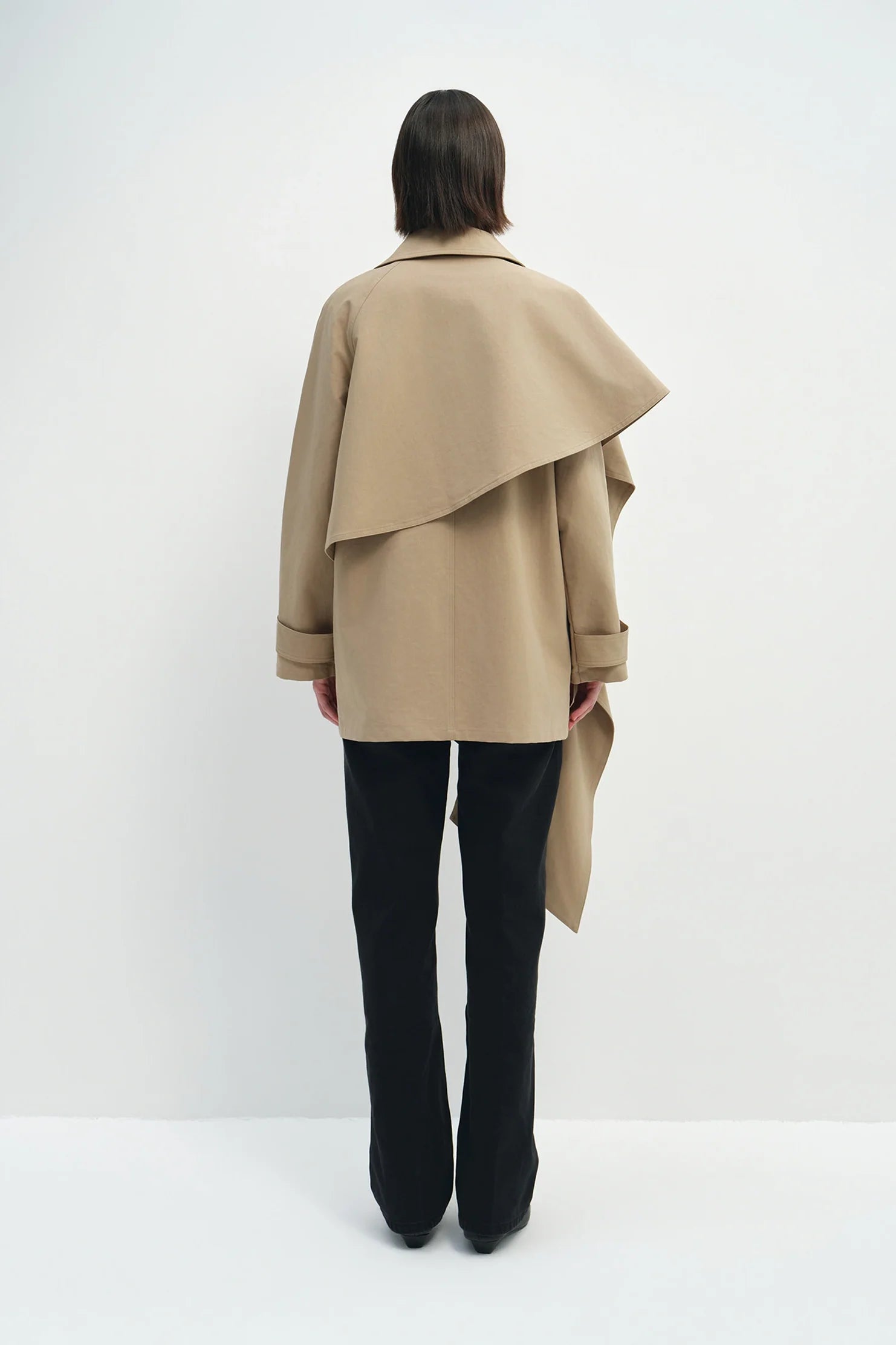 Sophie Rue Meline Jacket, A lightweight cotton jacket designed with an integrated scarf detail and button-front closure, jacket, outerwear, women's clothing