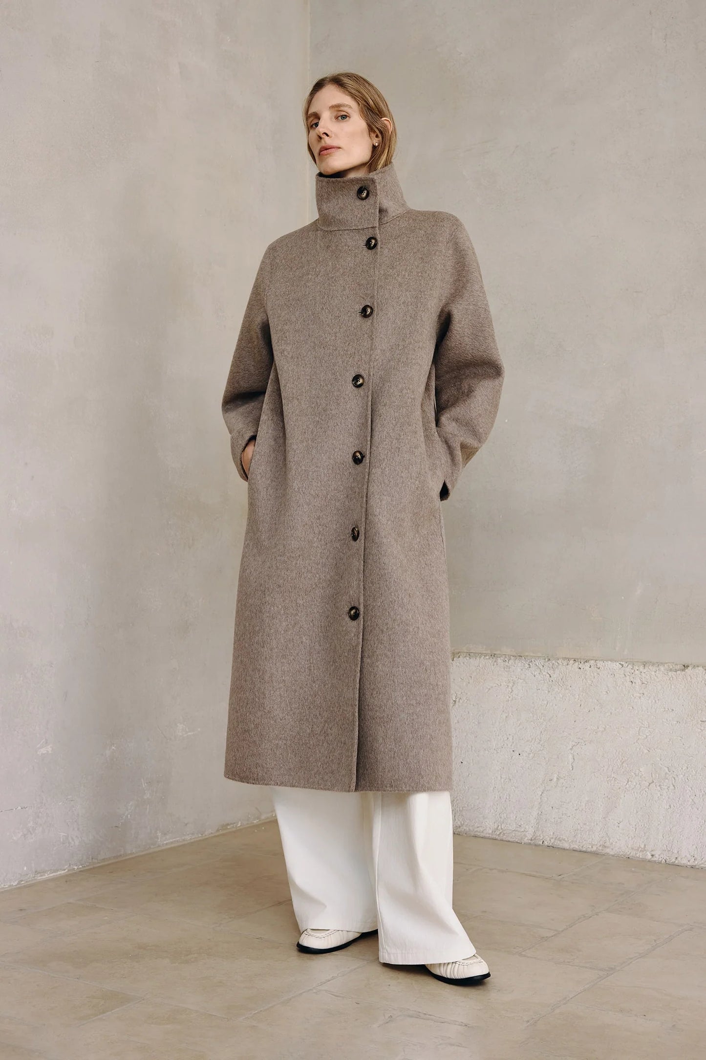 Sophie Rue Eligio Coat, wool coat, long coat, outerwear, women's clothing