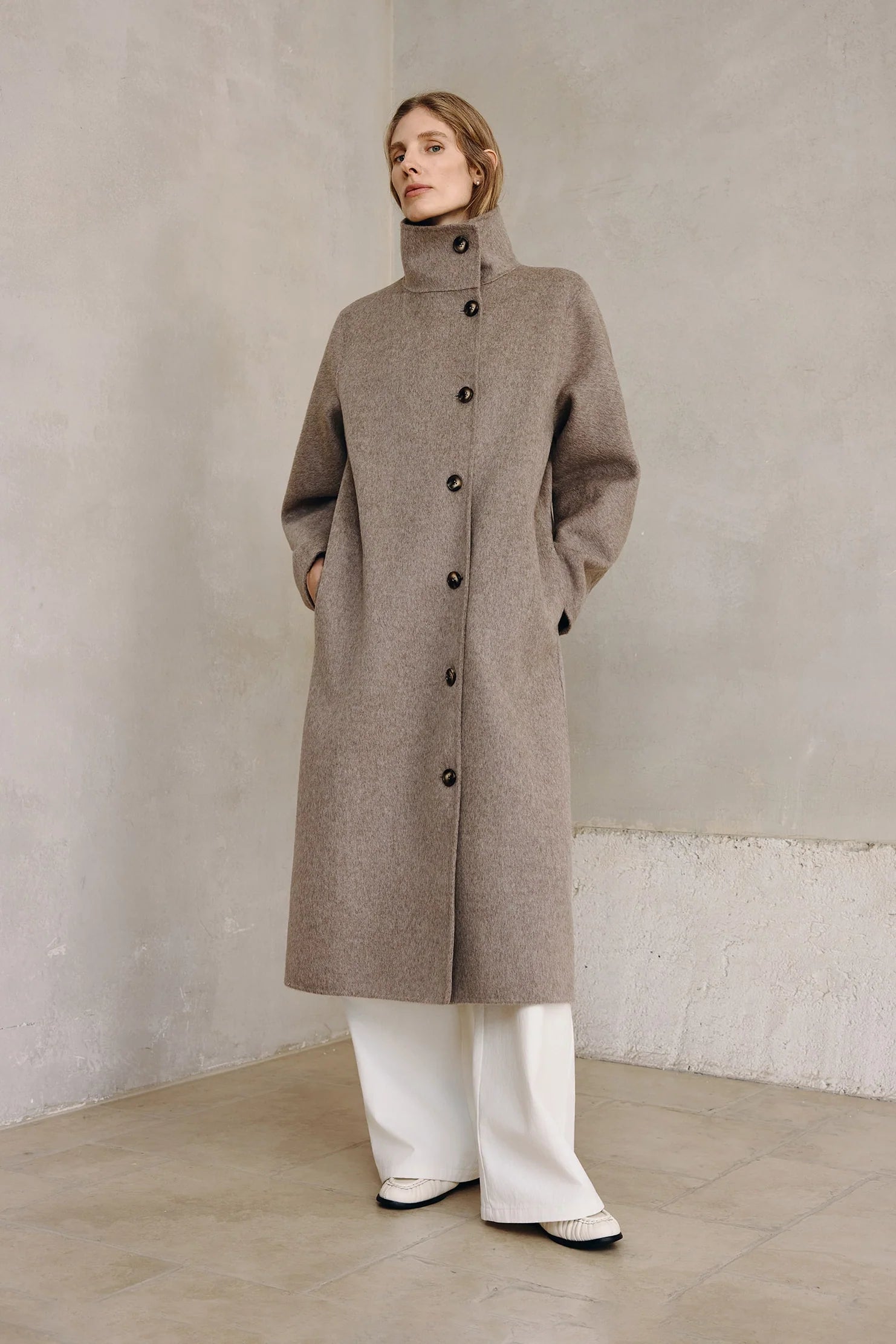 Sophie Rue Eligio Coat, wool coat, long coat, outerwear, women's clothing