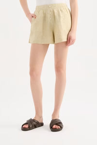 Nude Lucy Lounge Stripe Linen Short