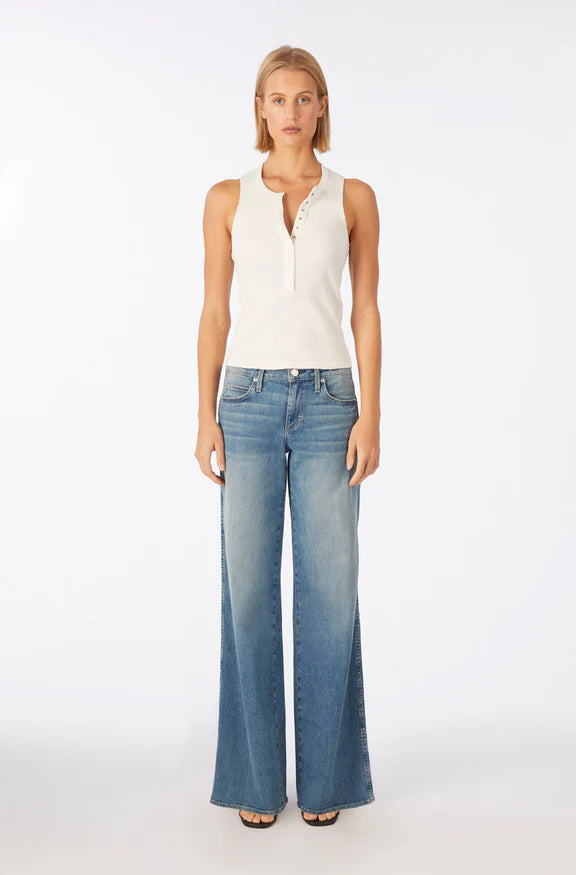 AMO Sabine in Amour, mid rise jeans, mid rise denim, wide leg jeans, women's clothing