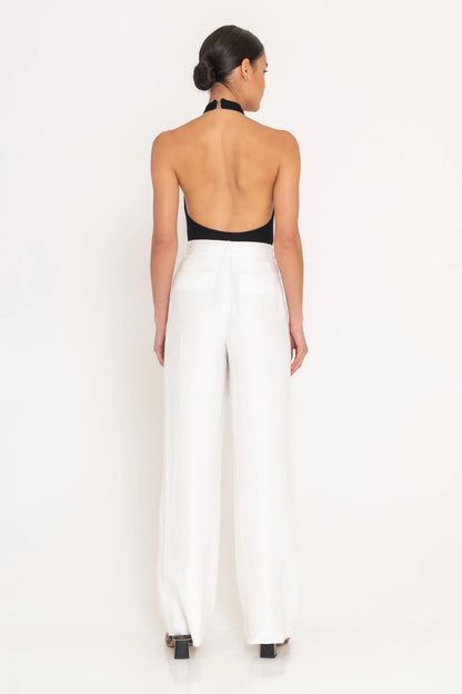 SANS FAFF Cross Bamboo Bodysuit, multi-way design, versatile wrap detail, cross-front or a classic halter, women's clothing