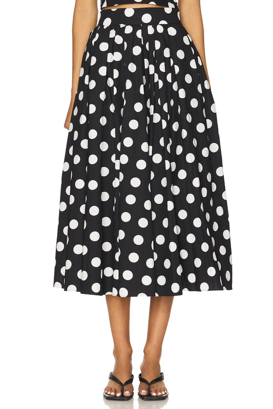 SANS FAFF Eden Poplin Skirt, skirt, polka dot skirt, women's clothing