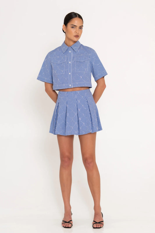 SANS FAFF Toulon Mini Skirt, pleated skirt, mini skirt, skirt, matching set, women's clothing