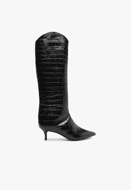 SCHUTZ Maryana Low Boot, boots, black boots, women's shoes