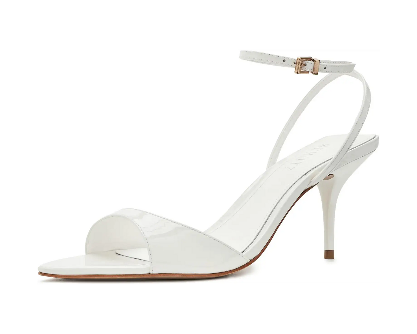 SCHUTZ Elodie Buckle Heel is a sleek stiletto sandal that features a buckle-adjustable ankle strap, sandals, heels, women's shoes