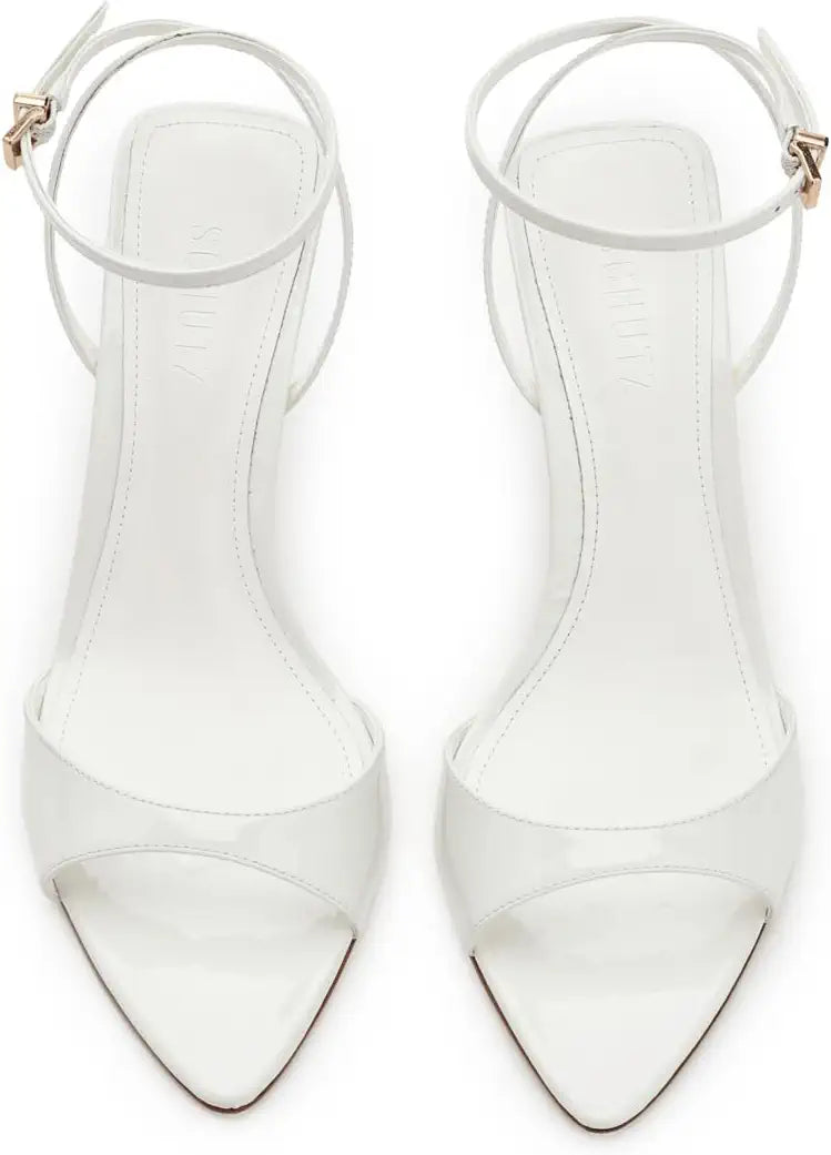 SCHUTZ Elodie Buckle Heel is a sleek stiletto sandal that features a buckle-adjustable ankle strap, sandals, heels, women's shoes