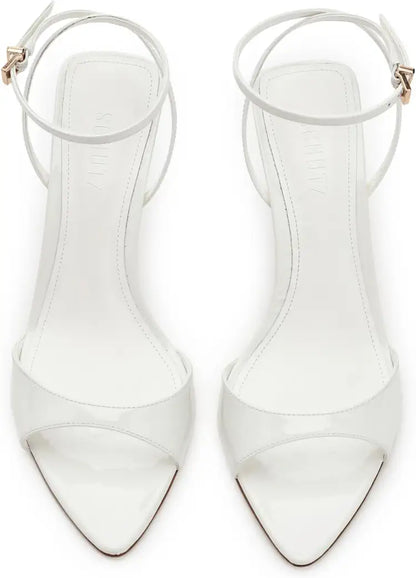SCHUTZ Elodie Buckle Heel is a sleek stiletto sandal that features a buckle-adjustable ankle strap, sandals, heels, women's shoes