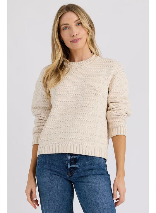 Stitches & Stripes Whitfield Pullover, crewneck sweater, cream sweater, women's clothing