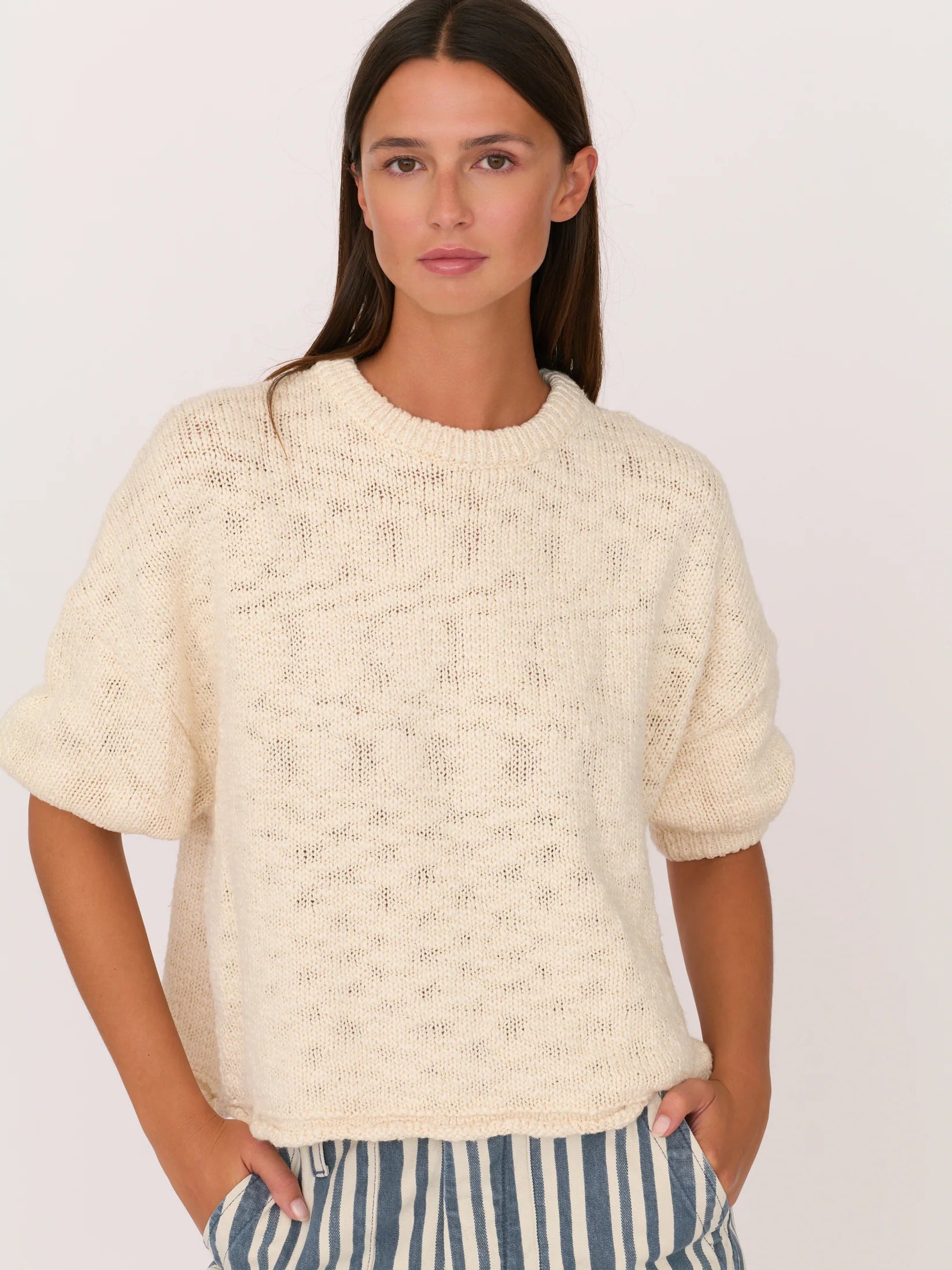 SECULAR 3/4 Sleeve Sweater, short sleeved sweater, summer sweater, women's clothing