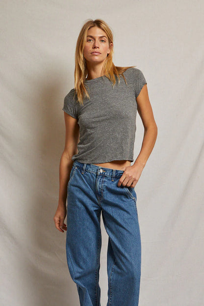 Perfect White Tee Sheryl Recycled Baby Tee, short sleeved shirt, top, baby tee, t-shirt, women's clothing