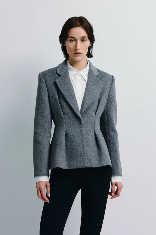 Sophie Rue Trenton Blazer, pleated blazer, wool blazer, fitted blazer, blazer, women's clothing