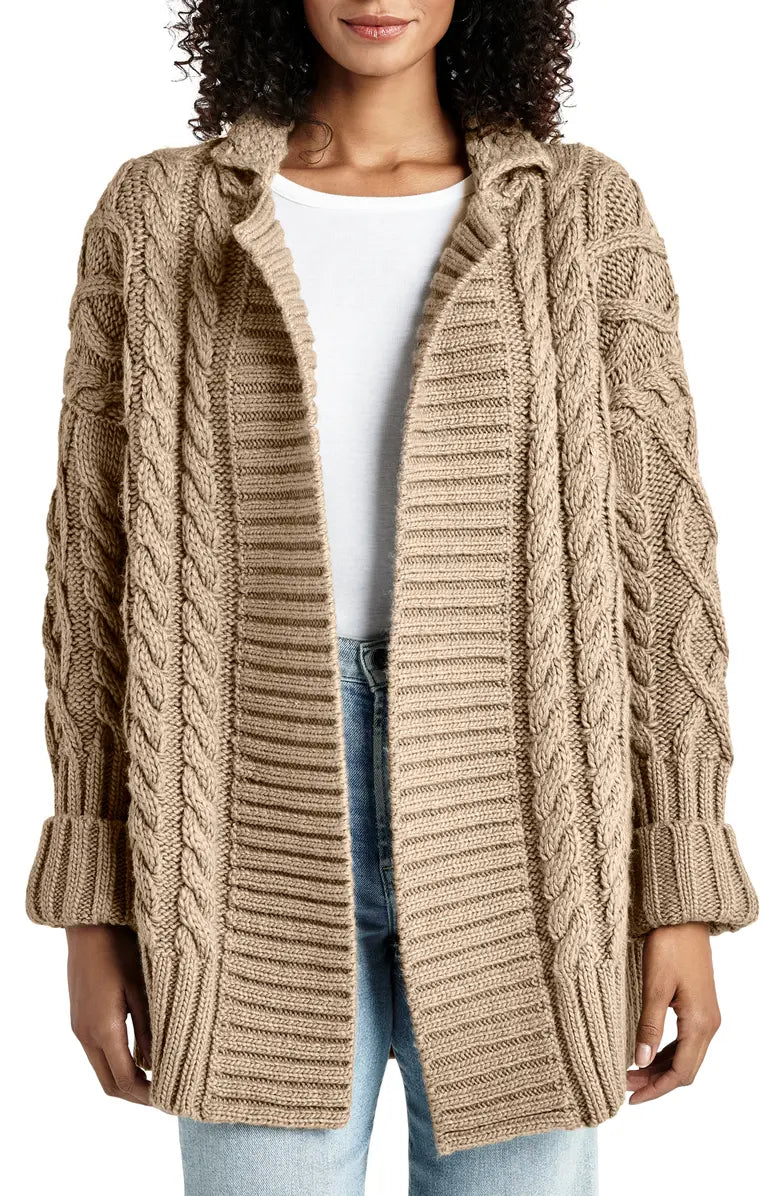 Splendid Josephine Cardigan, chunky cable knit sweater, oversized cardigan, women's clothing
