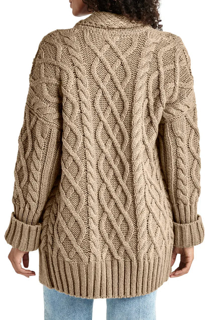Splendid Josephine Cardigan, chunky cable knit sweater, oversized cardigan, women's clothing