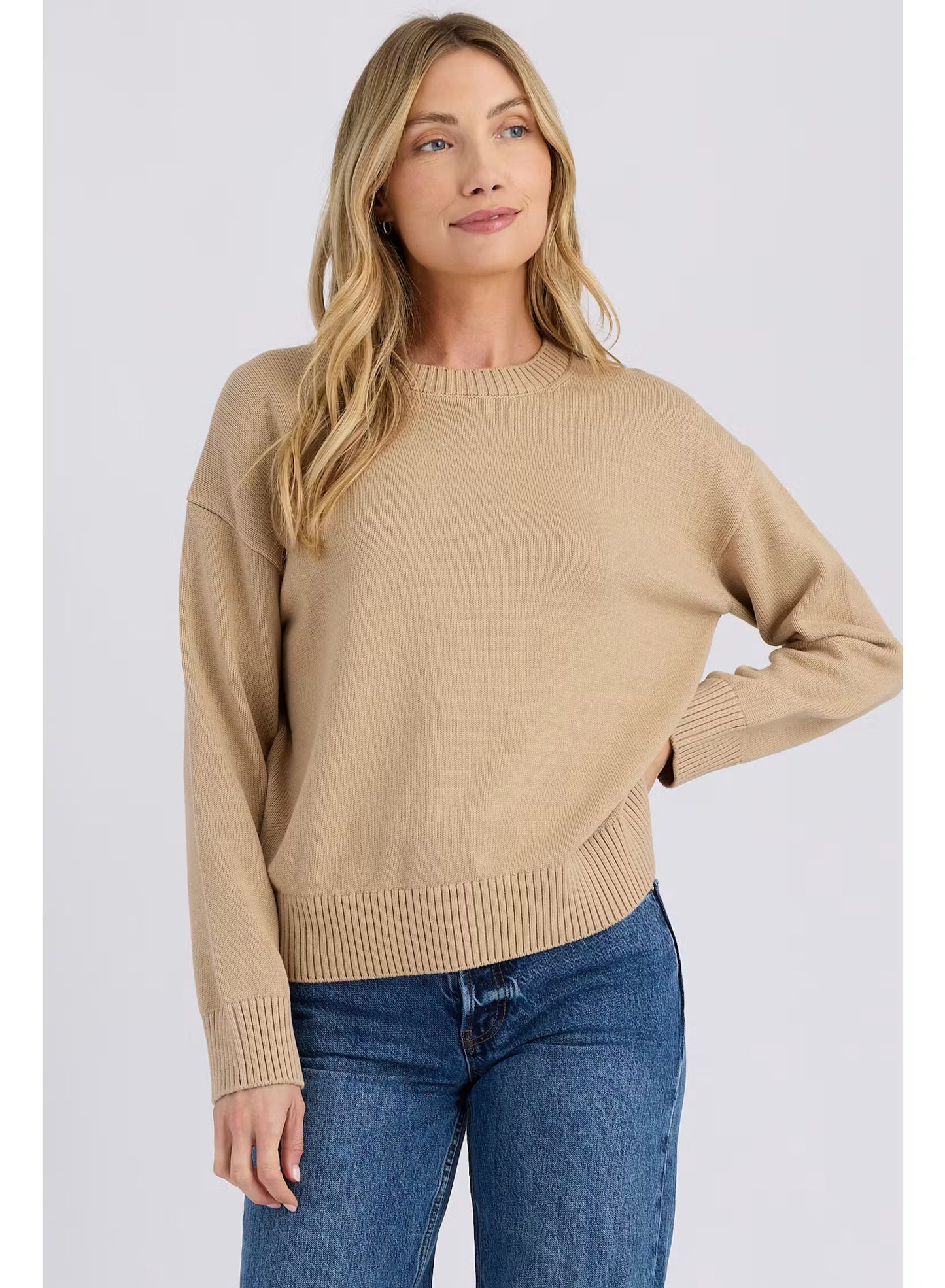 Stitches & Stripes Paloma Crewneck Sweater, Crewneck, cotton sweater, women's clothing