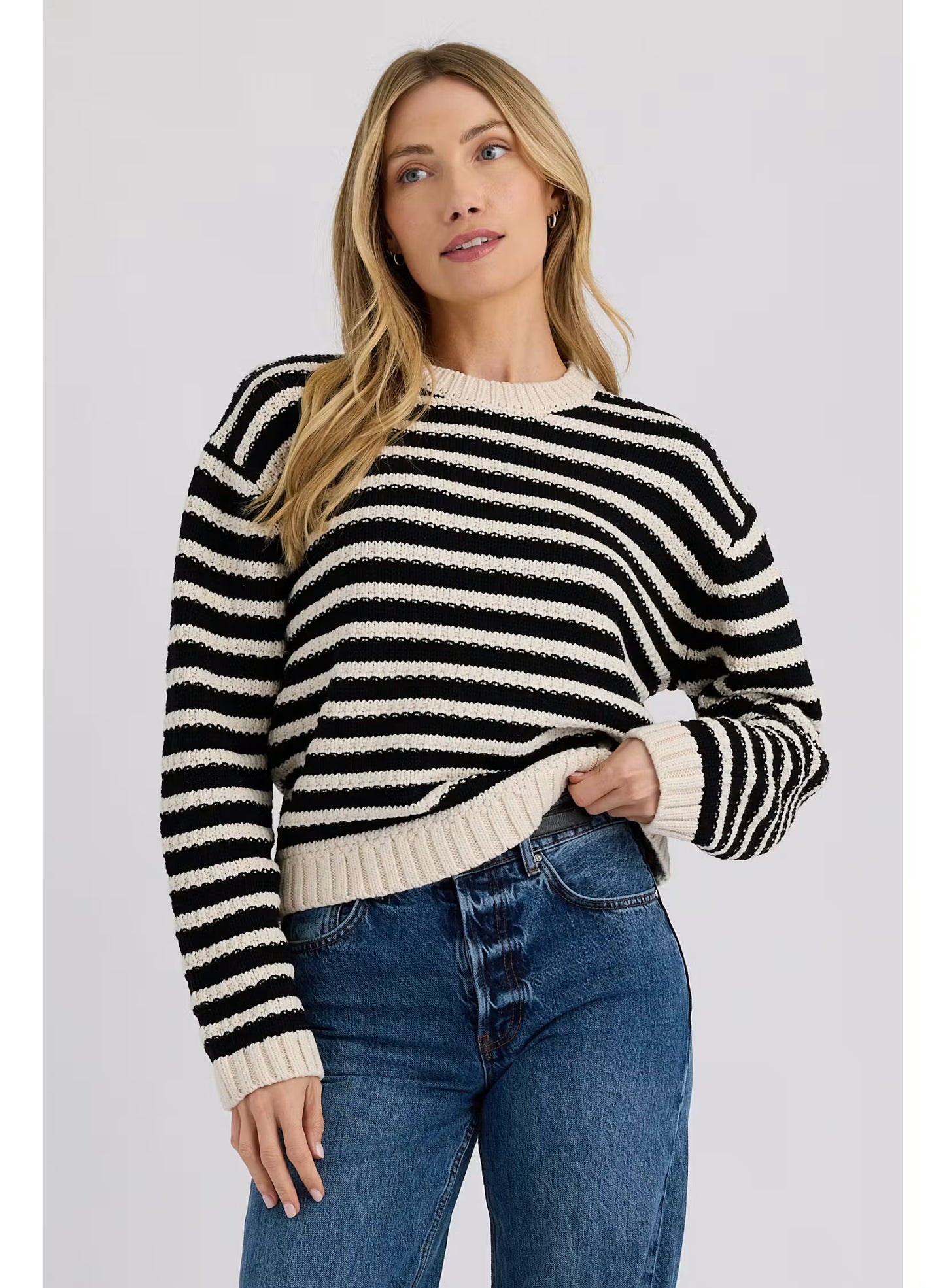 Stitches & Stripes Whitfield Pullover, crewneck sweater, striped sweater, women's clothing