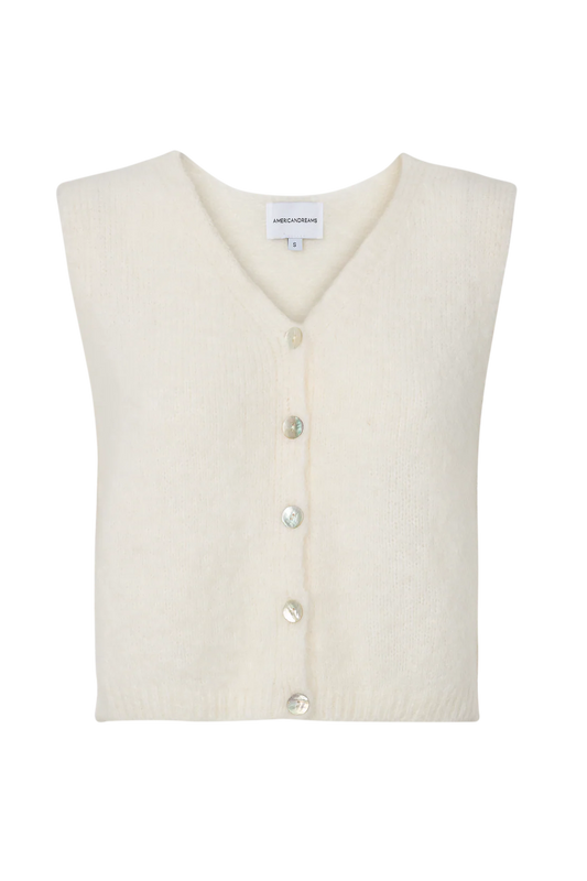 American Dreams Telma Vest, sweater vest, vest, sleeveless sweater, women's clothing