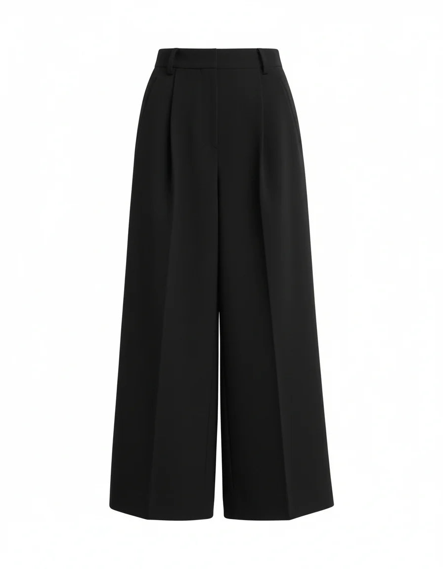 Favorite Daughter The Nicole Culotte, black pants, pleated pants, dress pants, women's clothing