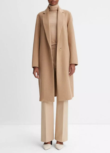 Vince Camel Coat, long coat, camel colored coat, outerwear, women's clothing