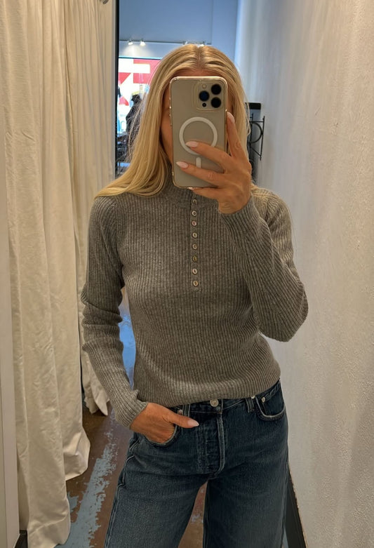 W. Cashmere Circe Half Button Mock Neck, mock neck sweater, cashmere sweater, sweater, cashmere, women's clothing