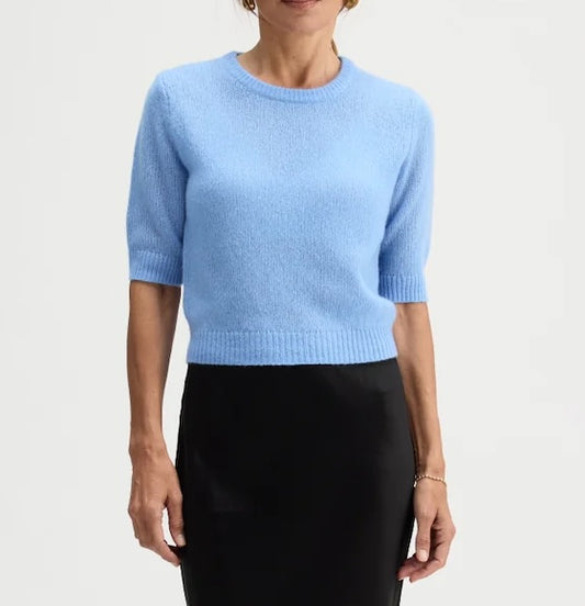 W. Cashmere Tamsin Short Sleeve Crewneck