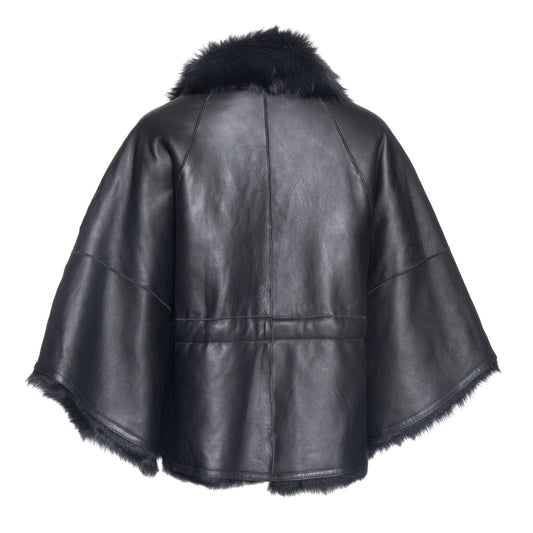 Wolfie Shearling Cape