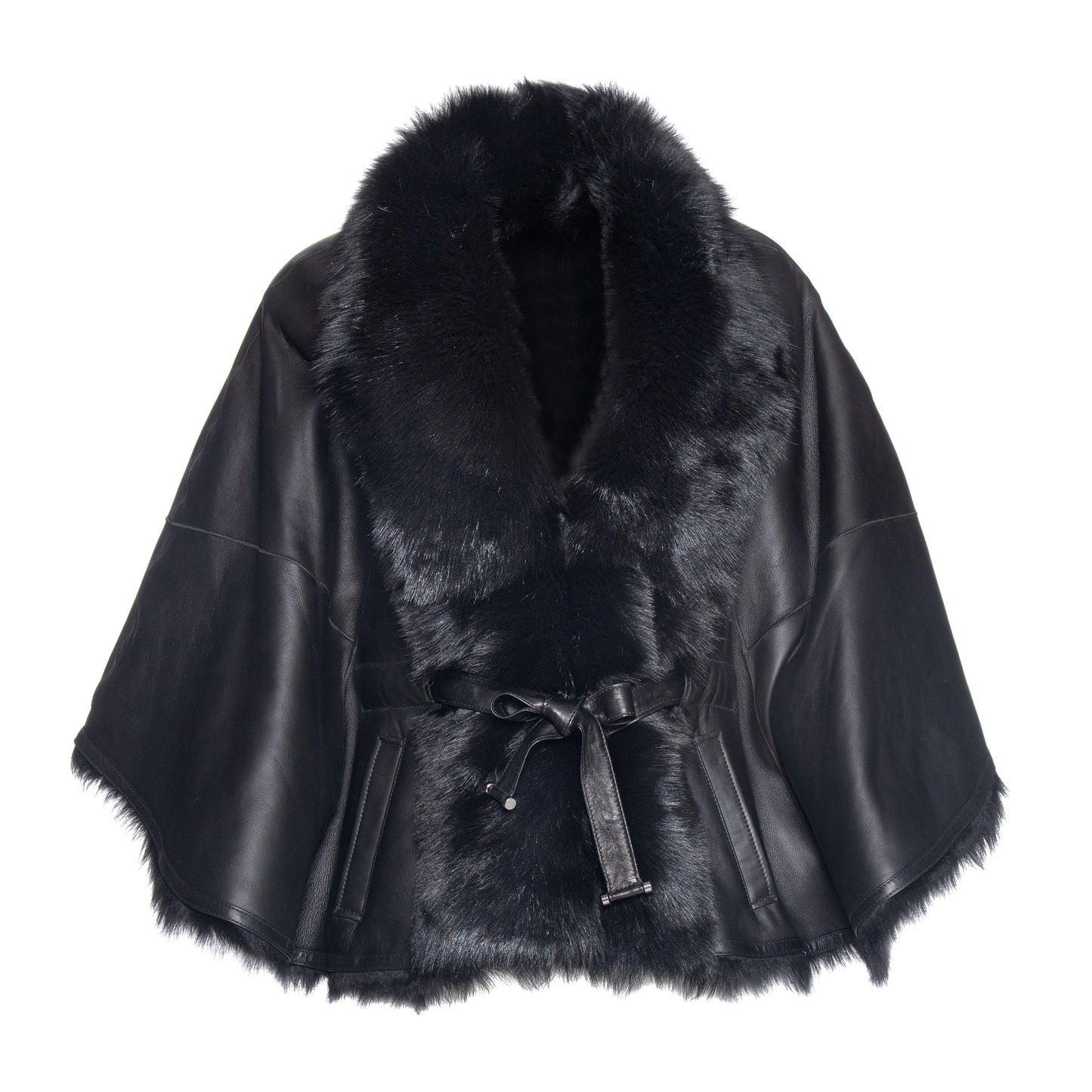 Wolfie Shearling Cape
